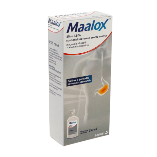 MAALOX 4%+3,5% - SOSPENSIONE ORALE 250 ML main image